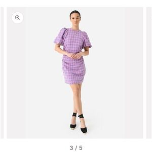 GANNI WOMEN'S CHECK SUITING MINI DRESS